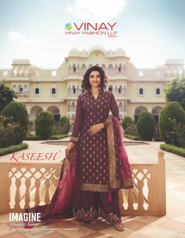 Vinay Fashion Kaseesh Imagine Silk Jacquard Designer Salwar Suit Wholesaler