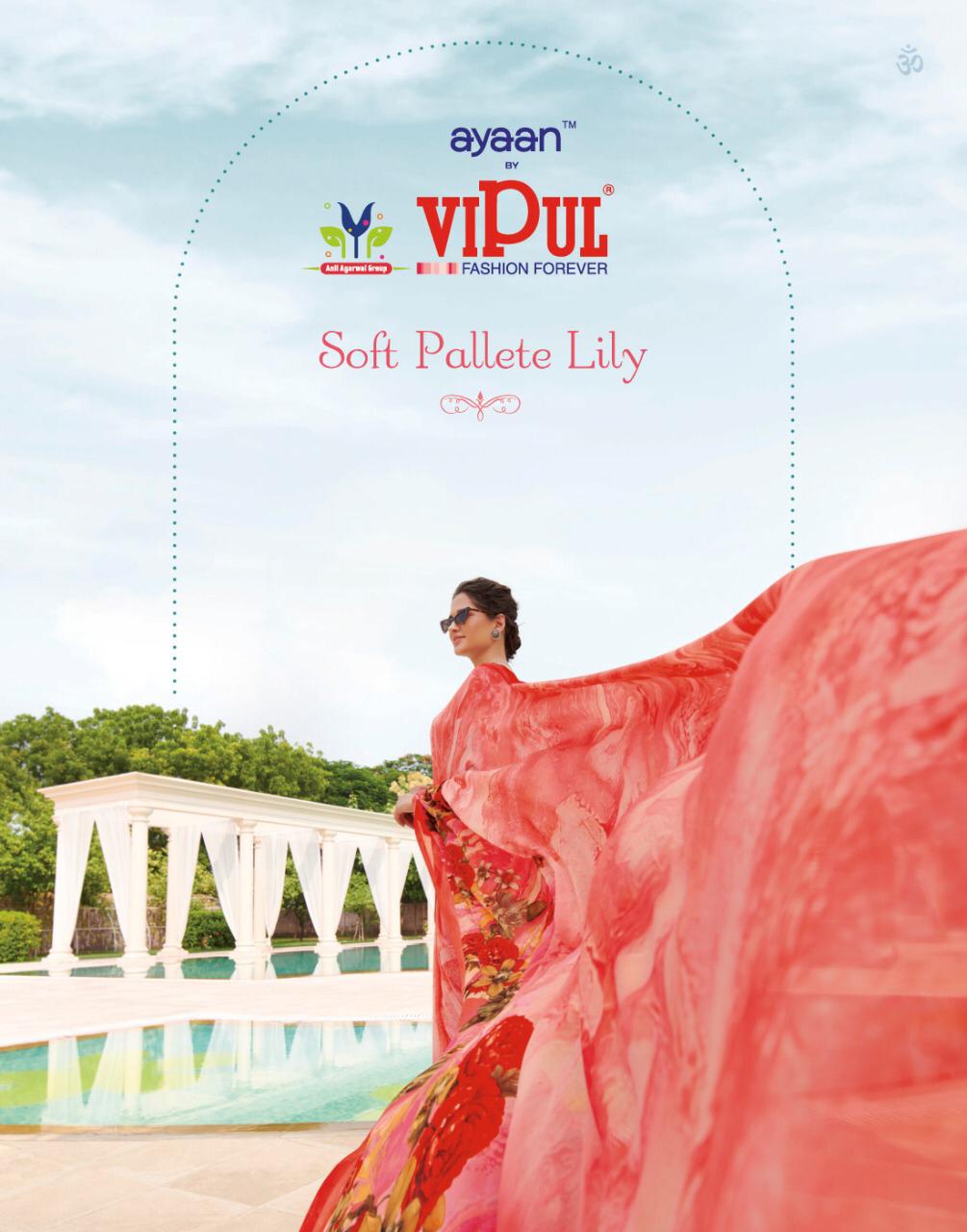 Vipul Soft Pallete Lily Georgette Printed Designer Saree Wholesaler