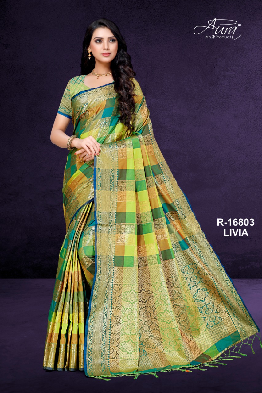 Aura Saree Livia Silk Festival Wear Fancy Designer Saree Collection