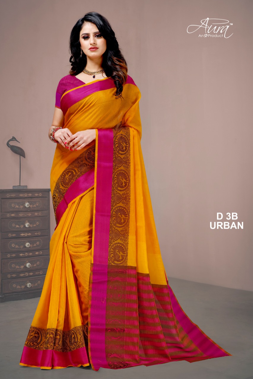 Aura Saree Urban Vol 3 Casual Wear Sari Supplier In Surat Market