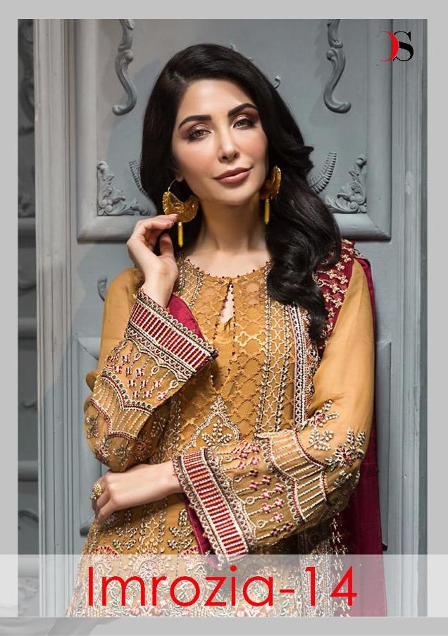 Deepsy Suits Imrozia Vol 14 Georgette Pakistani Embroidery Salwar Kameez