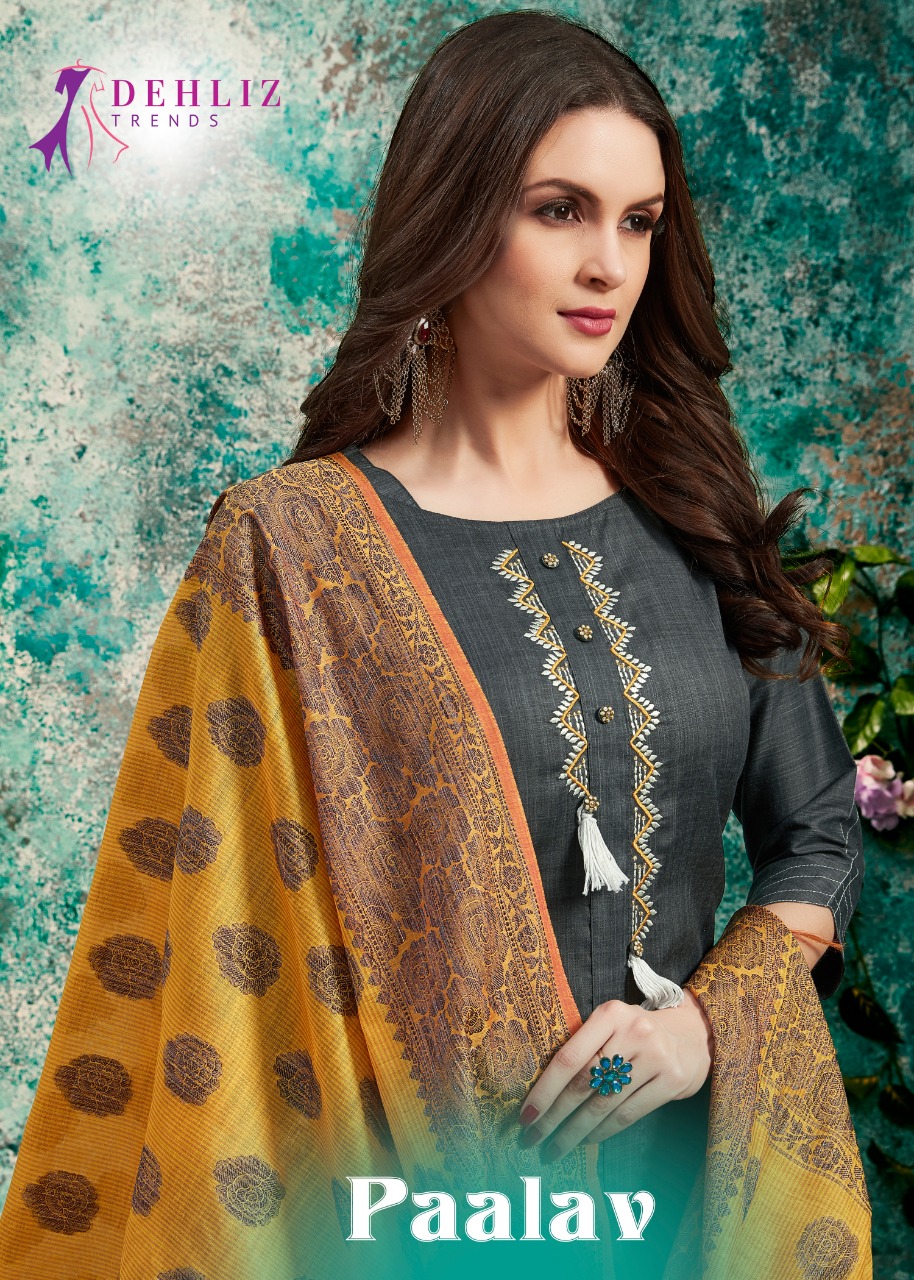 Dehliz Trendz Paalav Silk Ready Made Salwar Kameez Wholesaler