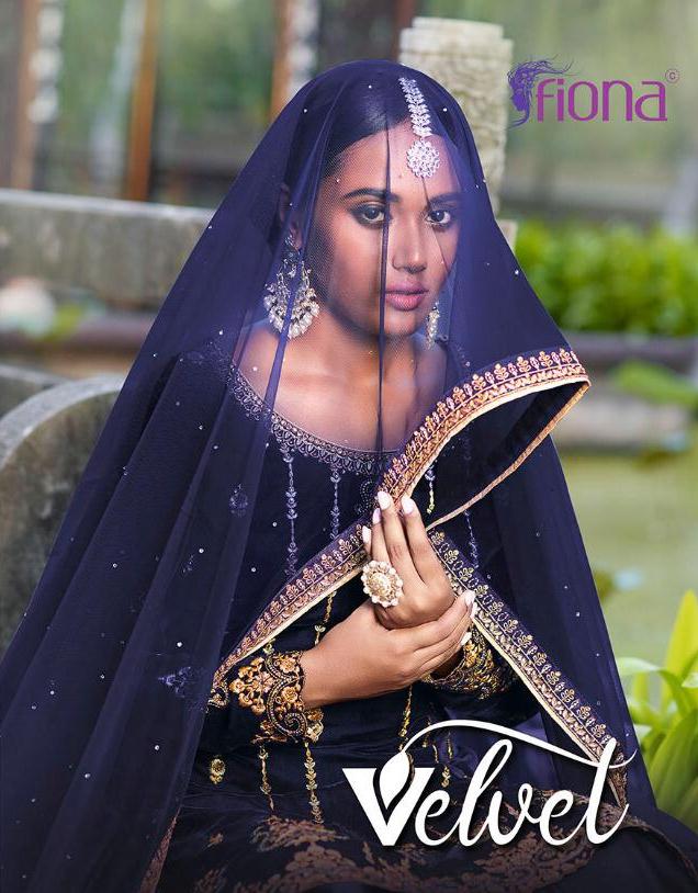 Fiona Present Velvet Party Wear Lehanga Style Salwar Kameez Online Shopping In Surat