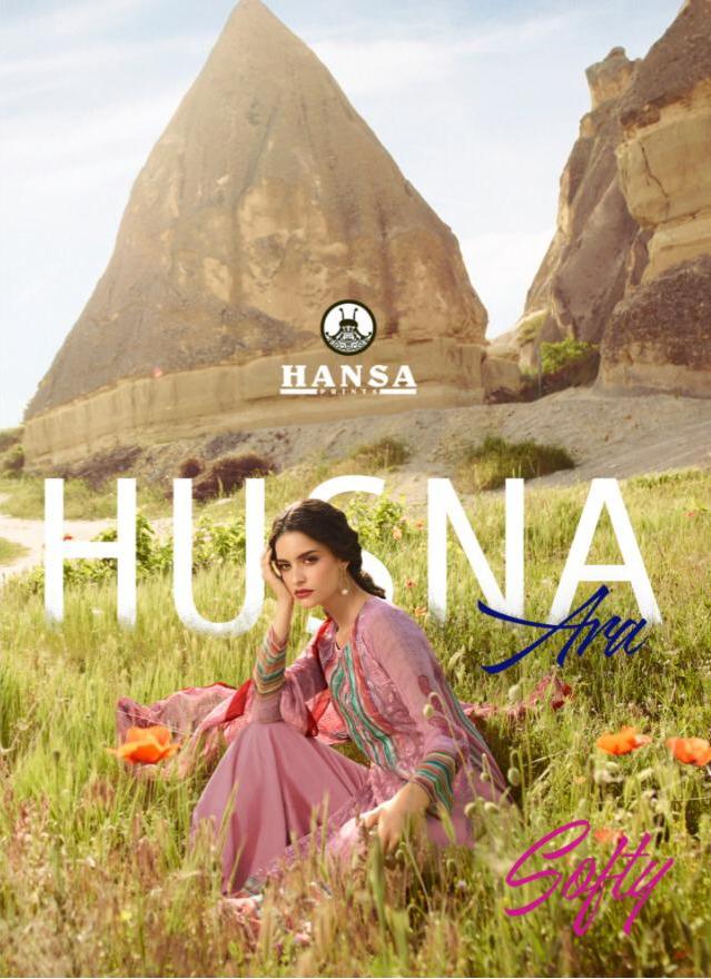 Hansa Husna Ara Softy Georgette Digital Printed Aari Work Salwar Suit