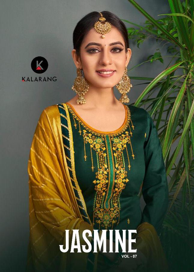 Kalarang Launch Jasmine Vol 7 Jam Silk Cotton Traditional Wear Salwar Suit Supplier