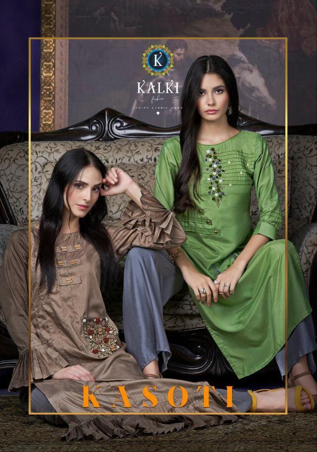 K fashion Launch Kasoti Maslin Exclusive Stylish Kurti Clothing Store