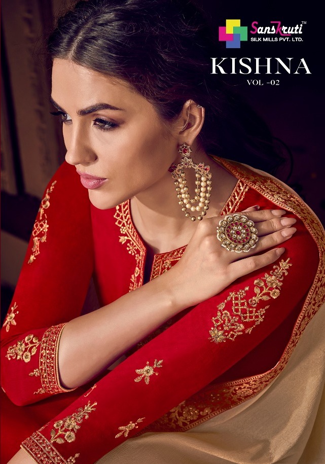 Kishana Vol 2 By Sanskruti Jam Silk With Embroidery Salwar Kameez