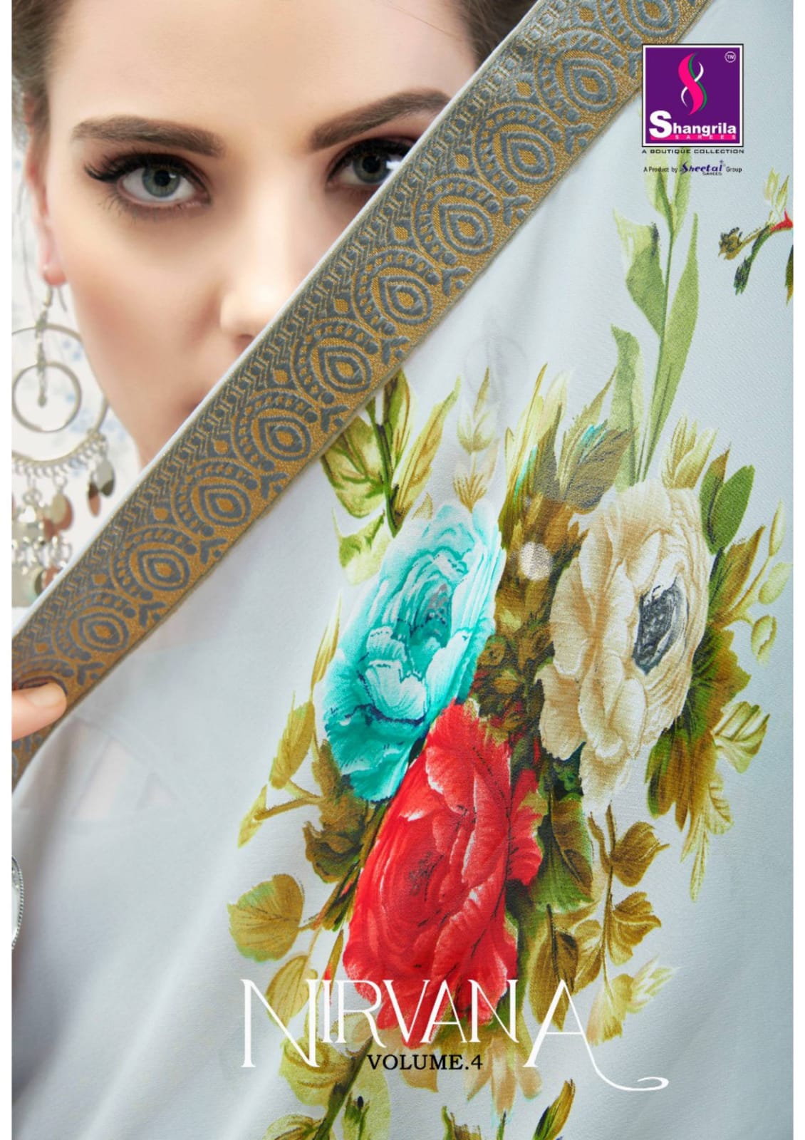 Nirvana Vol 4 By Shangrila Exclusive Floral Prints Saris Online Shopping In India