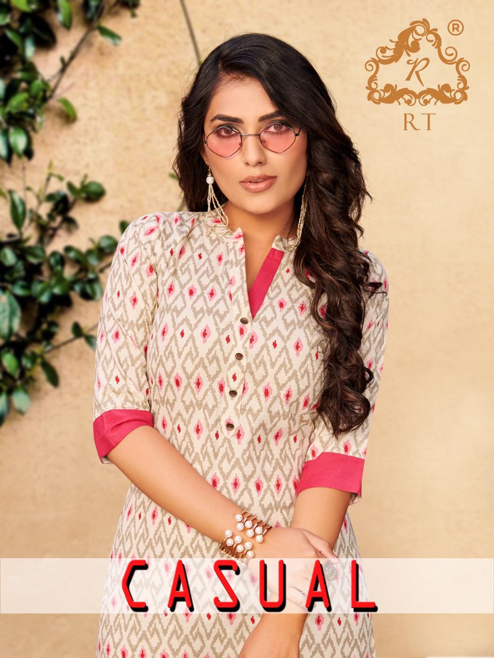 Rijiya Trends Casual Cotton Printed Kurtis Catalog Wholesale Price Online