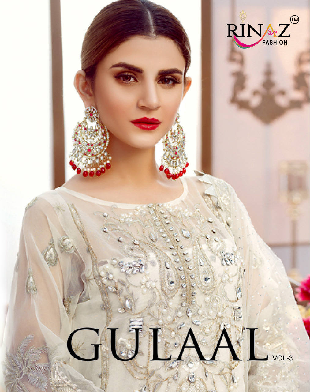 Rinaz Gulaal Vol 3 Georgette Pakistani Embroidery Salwar Kameez