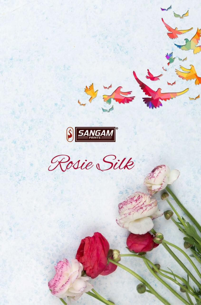 Sangam Rosie Silk Nylon Row Silk Exclusive Designer Saree