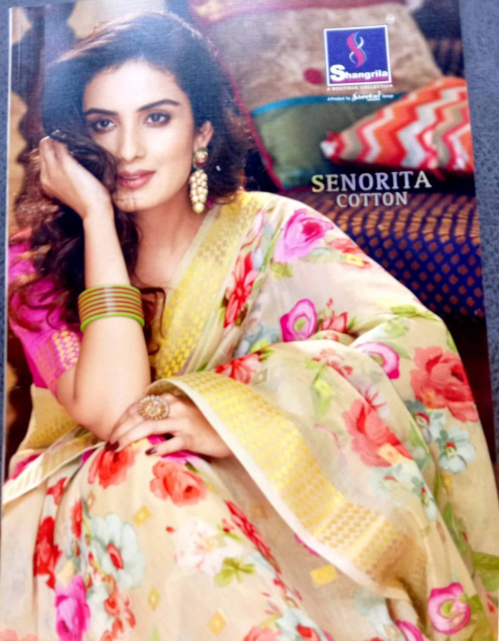 Shangrila Launch Senorita Cotton Fancy Fabrics Designer Of Saris