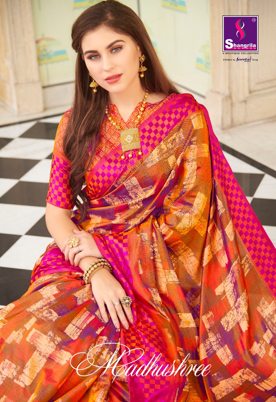 Shangrila Madhushree Ethnic Wear Silk Saree Wholesale Price In Surat Market