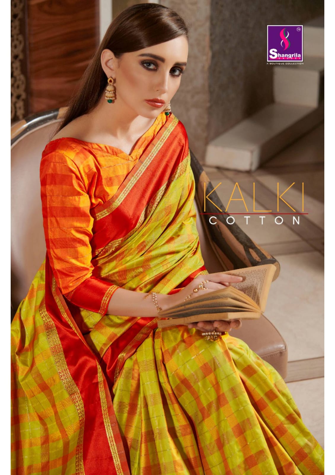 Shangrila Present Kalki Cotton Traditional Wear Weaving Saree Online Shopping