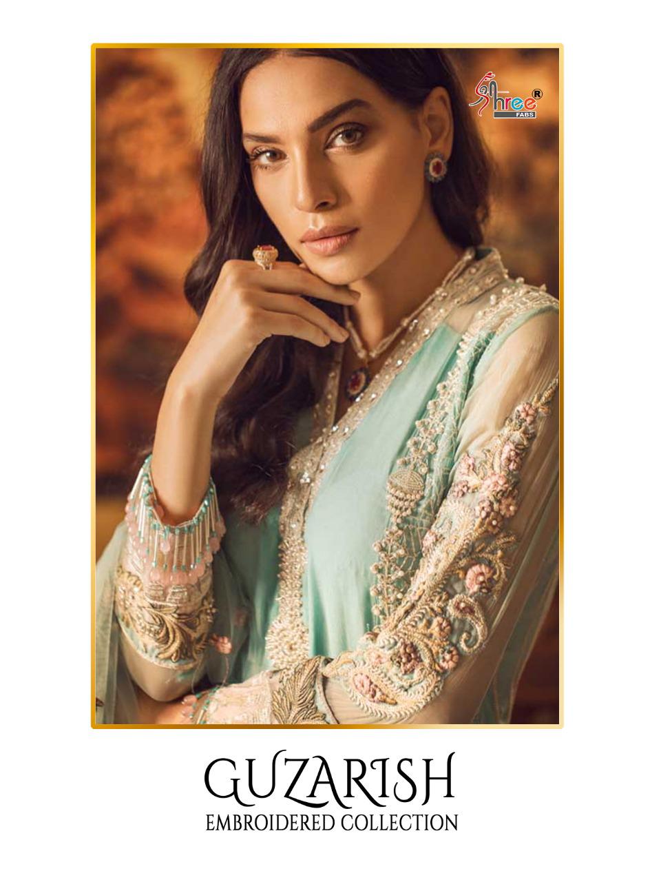 Shree Fab Gujarish Embroidered Collection Georgette Heavy Look Salwar Suit Wholesaler