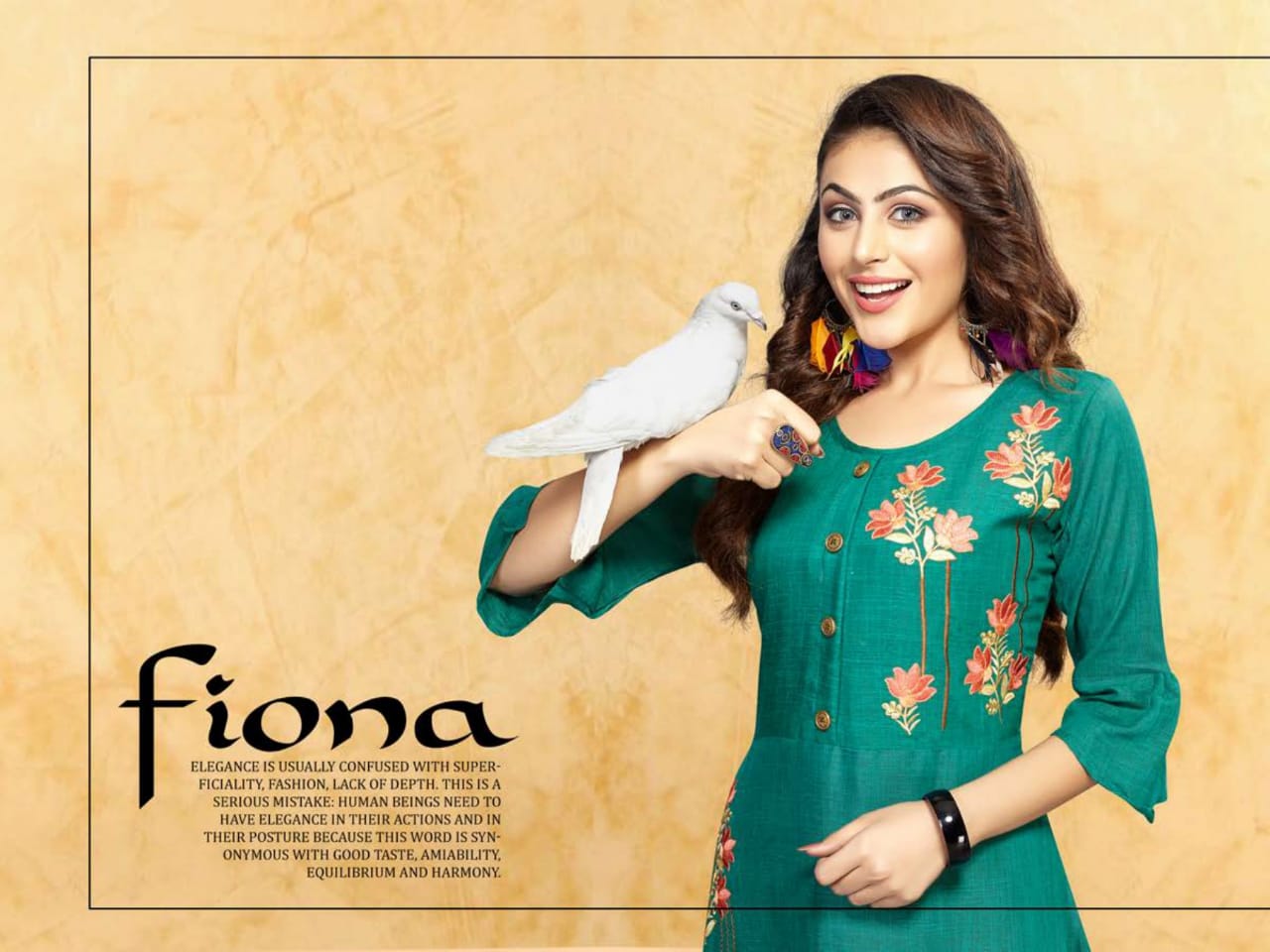 Trendy Fiona Long Style Ethnic Ladies Kurti Catalog