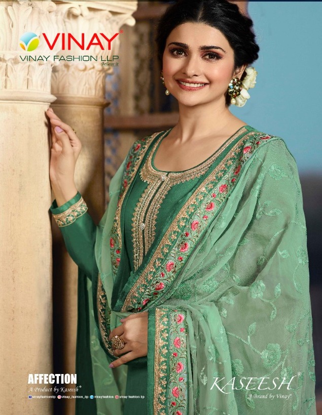 Vinay Affection 11671-11677 Series Satin Tussar Ethnic Salwar Kameez