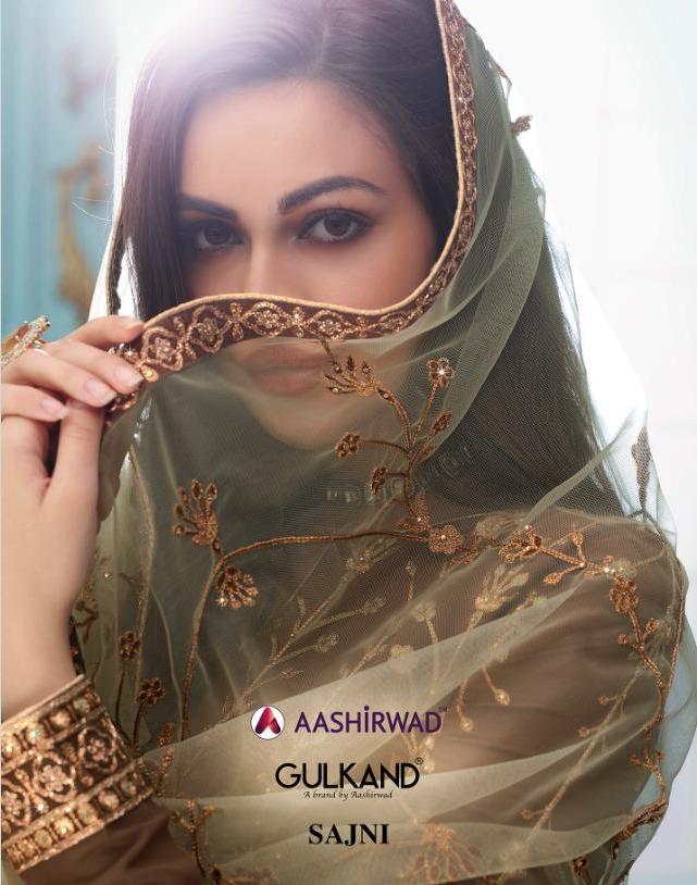 Aashirwad Present Sajni Georgette Embroidery Chudidar Salwar Kameez Wholesaler