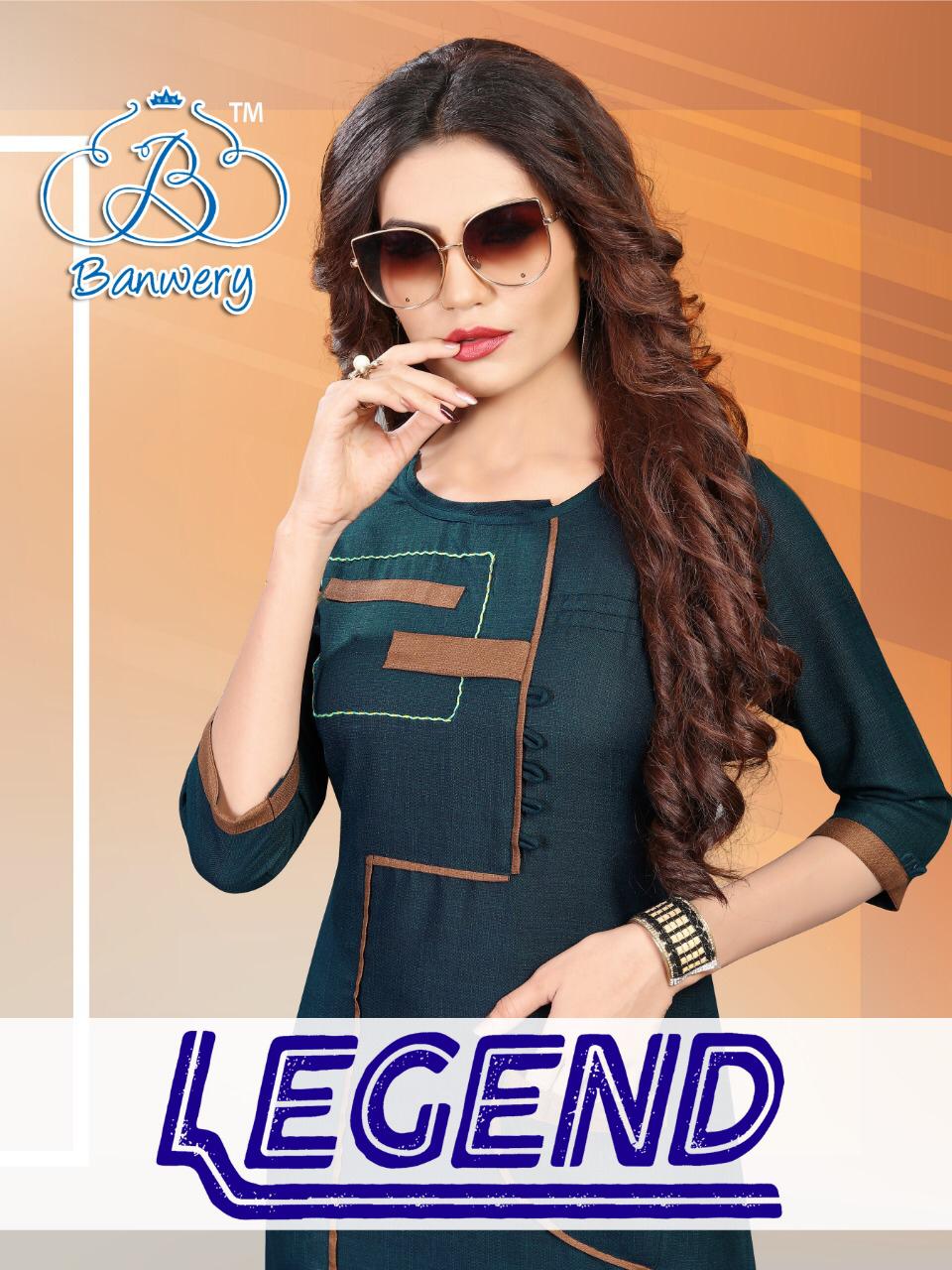 Banwery Present Legend Pure Slub Daily Wear Kurti Collection