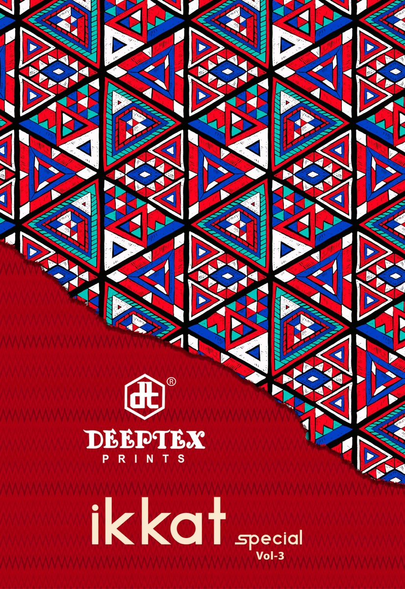 Deeptex Prints Ikkat Special Vol 3 Cotton Printed Regular Wear Saree Collection