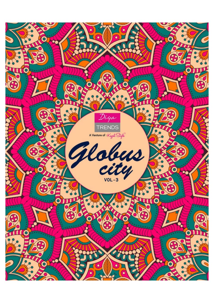 Diya Trends Launch Globus City Vol 3 Rayon Kurti Shrug With Plazzo And Pant Concept