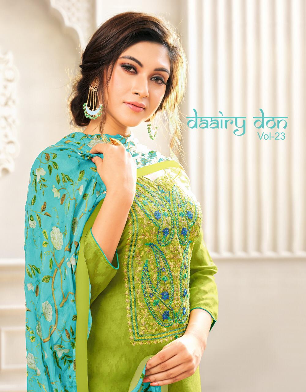 Kapil Trendz Dairy Don Vol 23 Jacquard Cotton Daily Wear Salwar Suit Seller