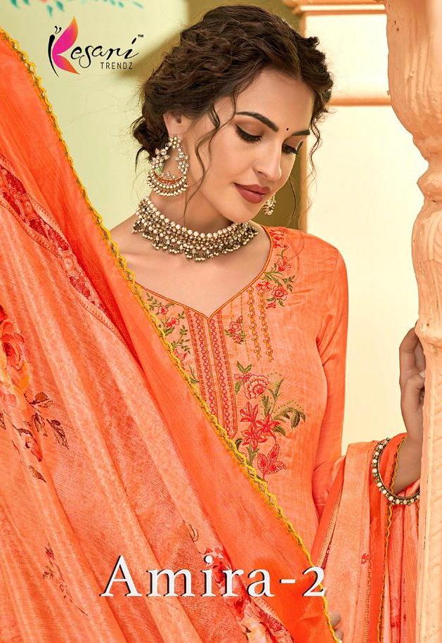 Kesari Trendz Present Amira Vol 2 Crape Silk Printed Salwar Suit Wholesaler