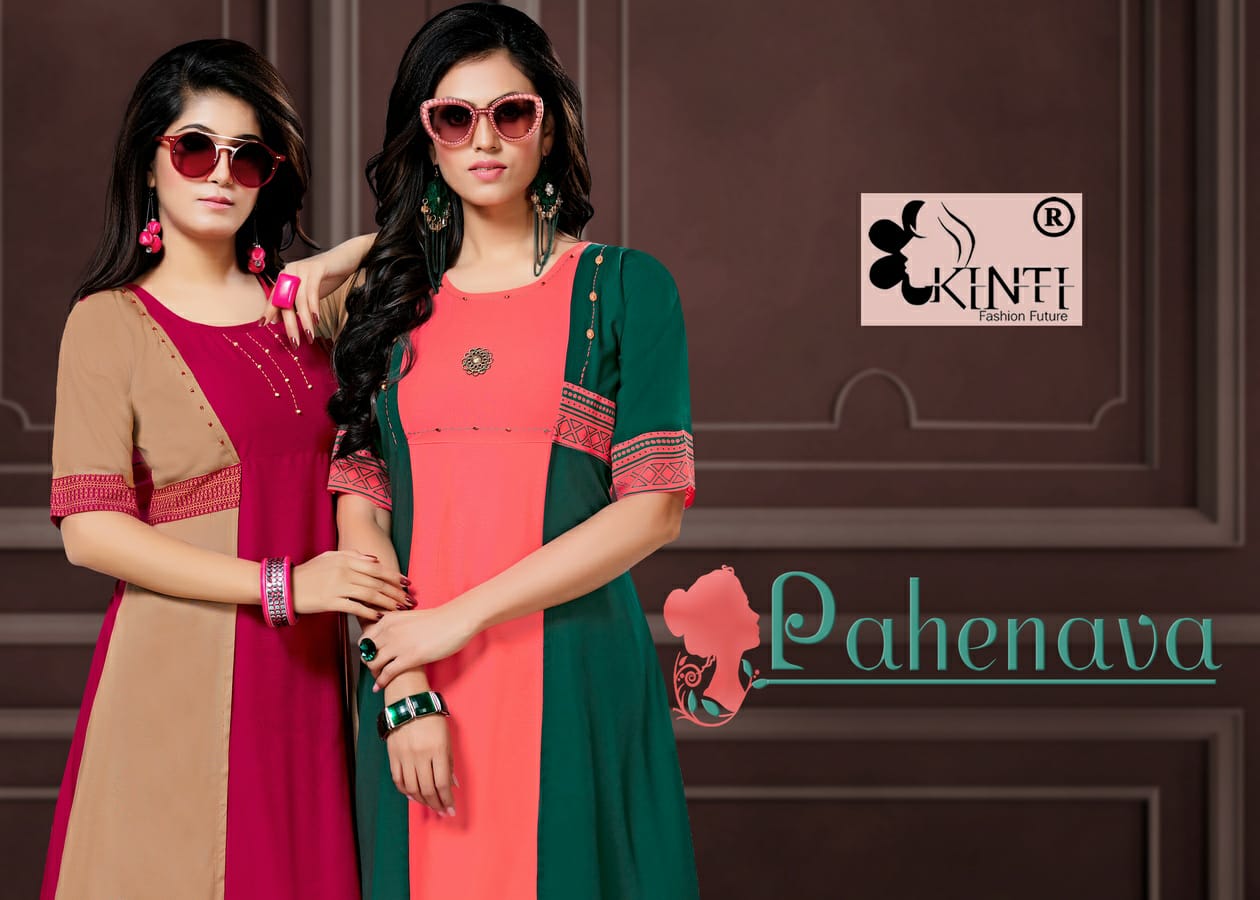 Kinti Pahenava Exclusive Fancy Kurti Wholesaler In Surat Textile Cloth Market