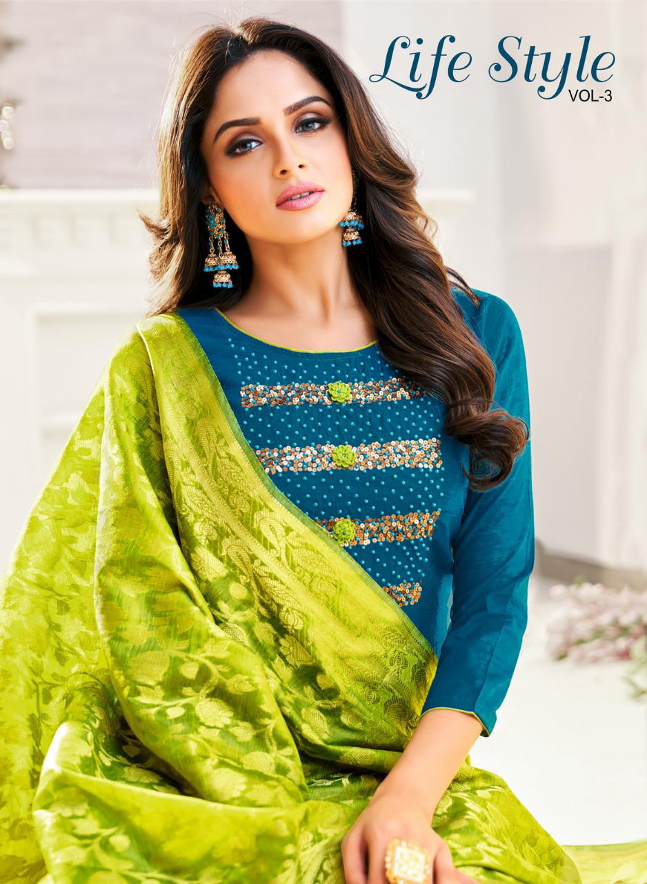 Lifestyle Vol 3 By Shagun Modal Silk Fantastic Dress Materials