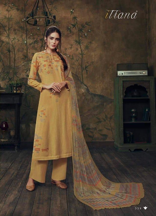 Needle Weave By Itrana Pashmina Digital Print With Handwork Salwar Kameez