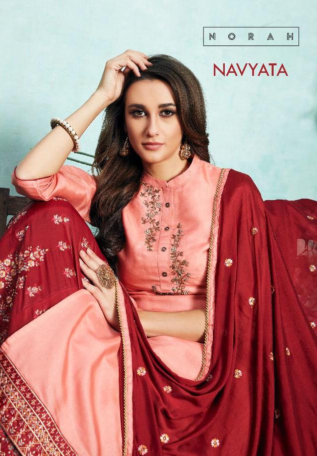 Neha Fashion Navyata Tussar Silk Party Wear Lehanga Style Readymade Salwar Kameez