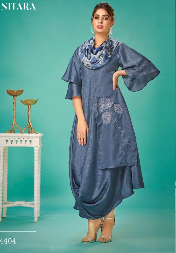 Nitara Present Essenza Digital Print Daily Wear Stylish Kurti With Scarf Collection