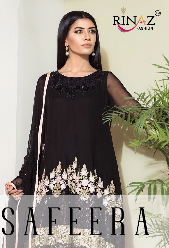 Rinaz Fashion Safeera Georgette With Embroidery Work 1701-1705 Series Suit