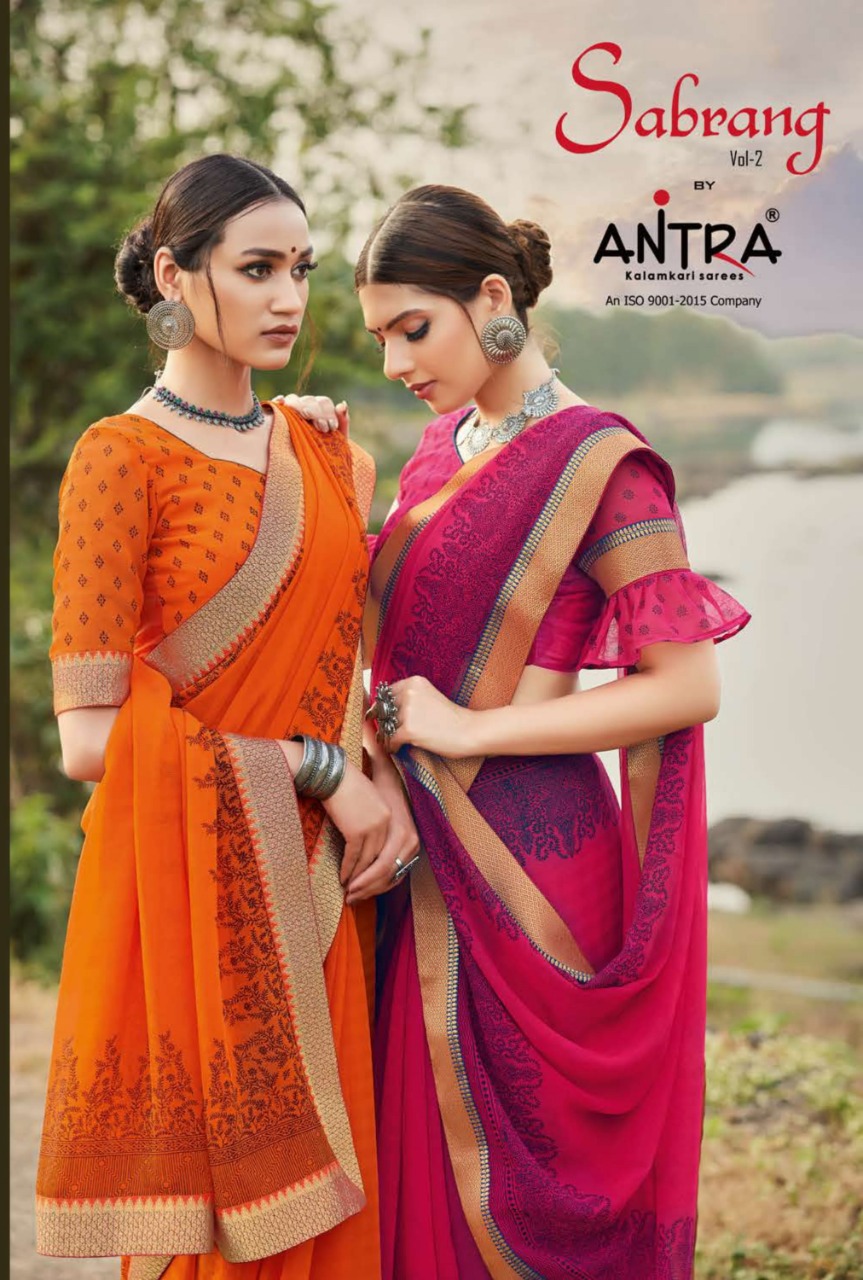 Sabrang Vol 2 Of Antra Designer Marble Printed Good Looking Saree