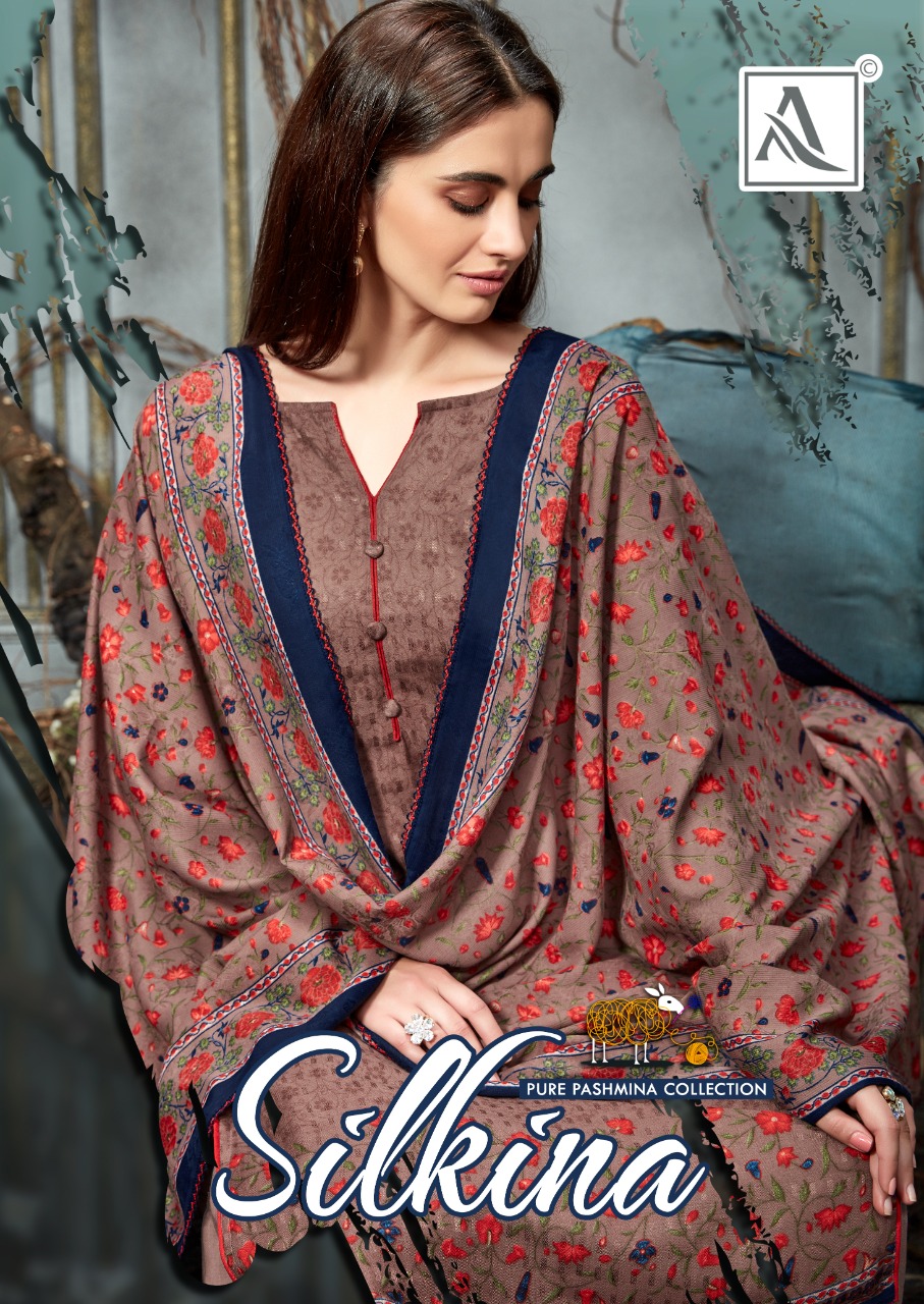 Silkina By Alok Suit Pashmina Jecquard Formal Wear Dress Materials