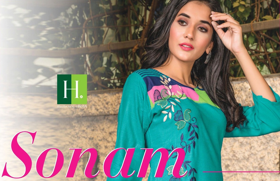 Sonam By Hirwa Rayon Slub Print Daily Wear Beautiful Kurti At Best Rate