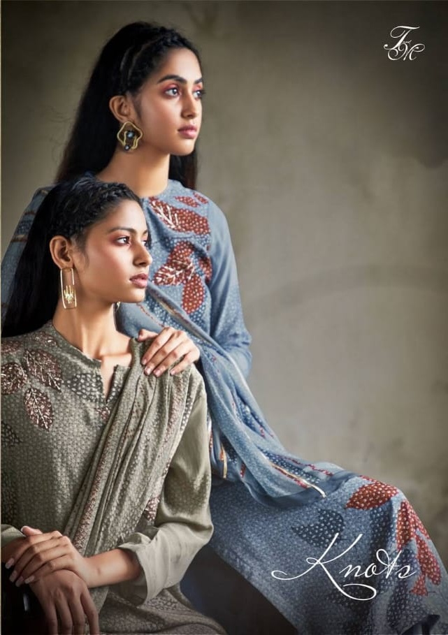 T And M Launch Knots Pure Crape Digital Print With Handwork Salwar Kameez