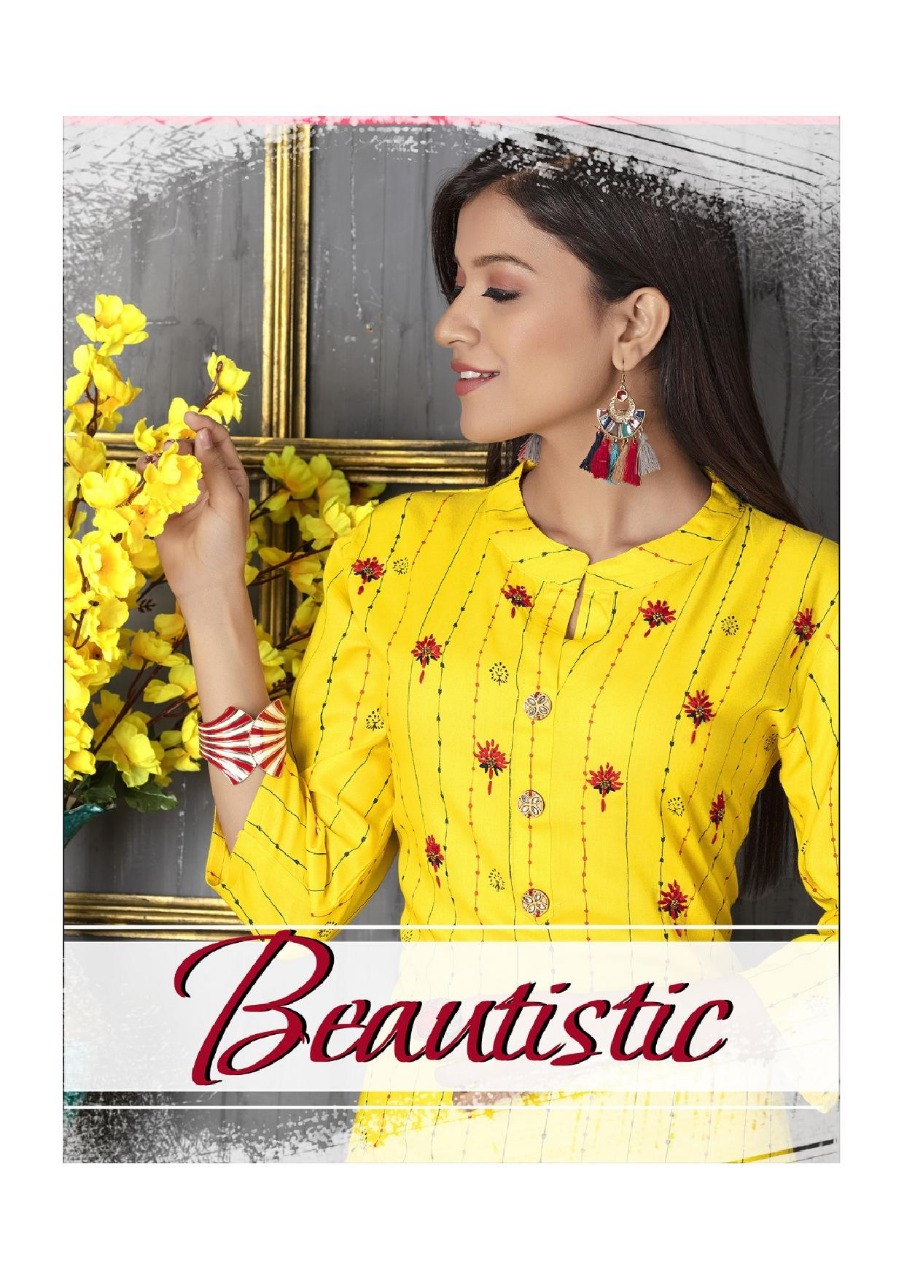 Trendy Present Beautistic Rayon Stylish Kurti At Cheapest Price In Surat Market