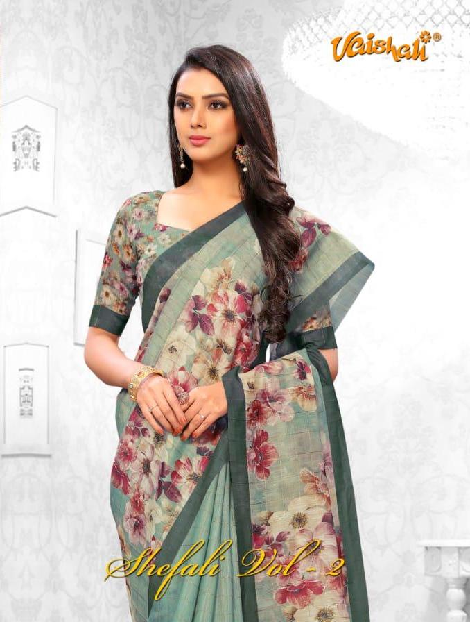 Vaishali Shefali Vol 2 Linen Checks Fantastic Saree Collection