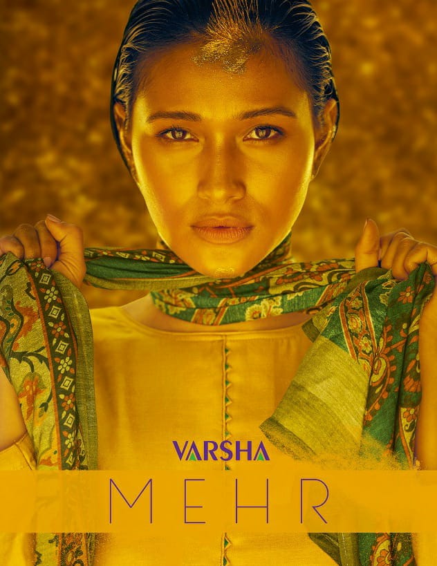 Varsha Presenting Mehr Tussar Silk With Embroidery Salwar Kameez