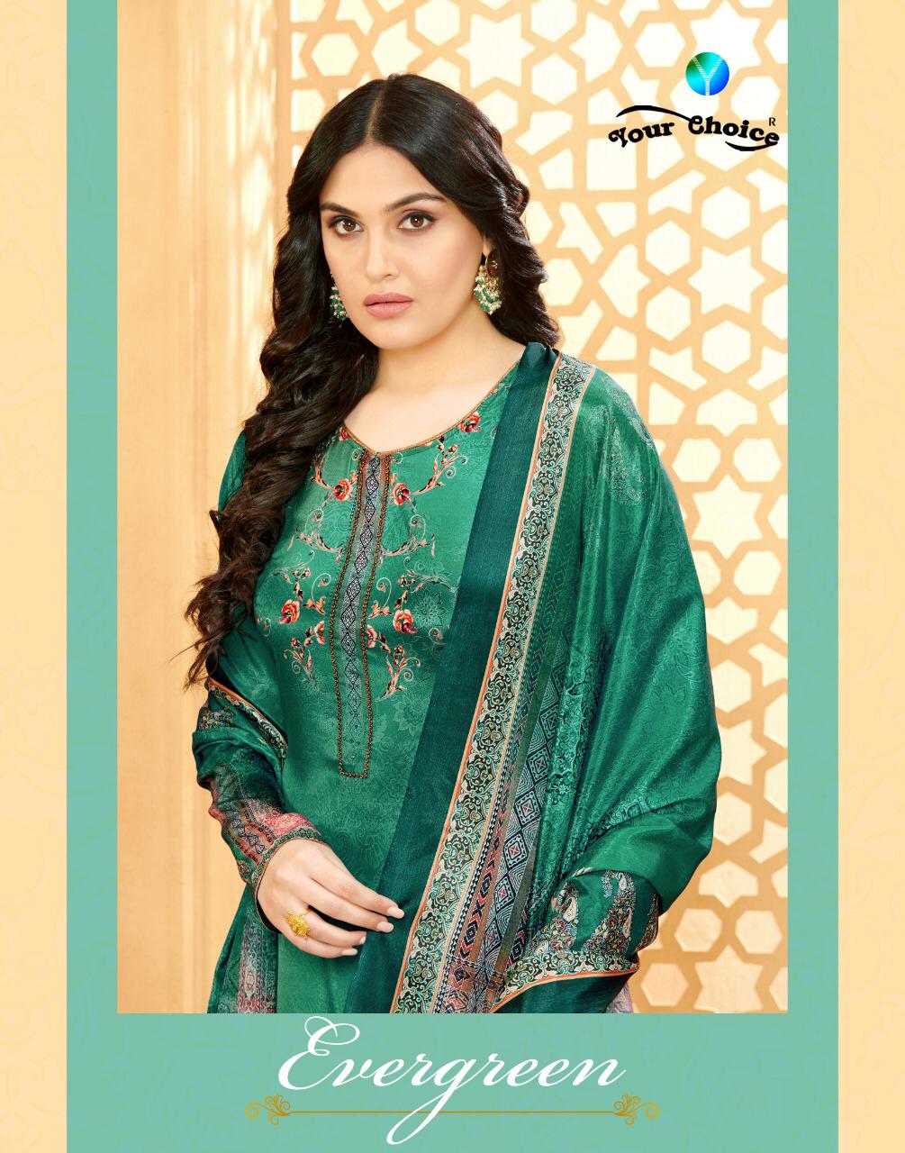 Your Choice Present Evergreen Silk Crape Digital Printed Salwar Suit