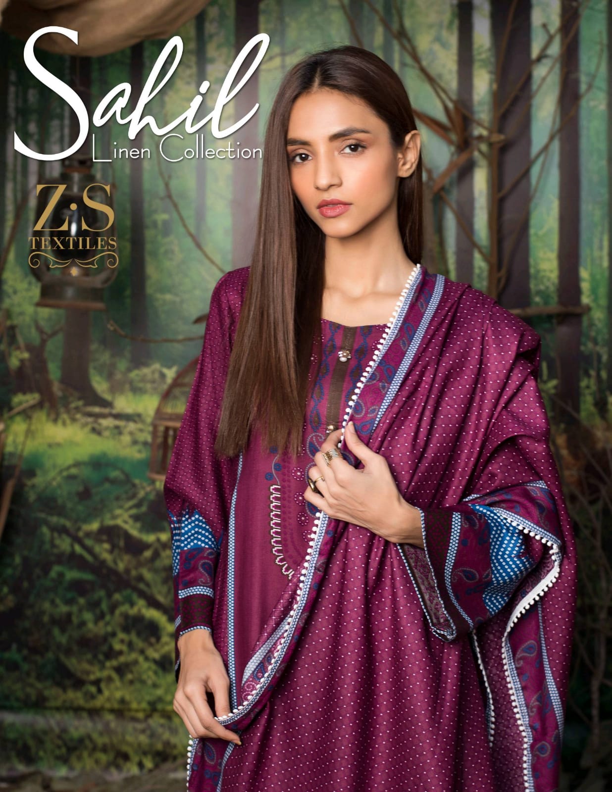 Zs Textiles Sahil Linen Collection Pakistani Linen Salwar Kameez Wholesaler