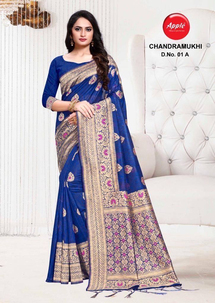 Apple Chandramukhi Silk Saree Collection Buy Online From Krishna Creation