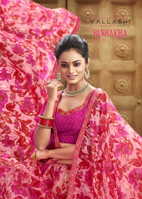 Bishakha Vol 2 By Vallabhi Chiffon Printed Casual Wear Saree Seller