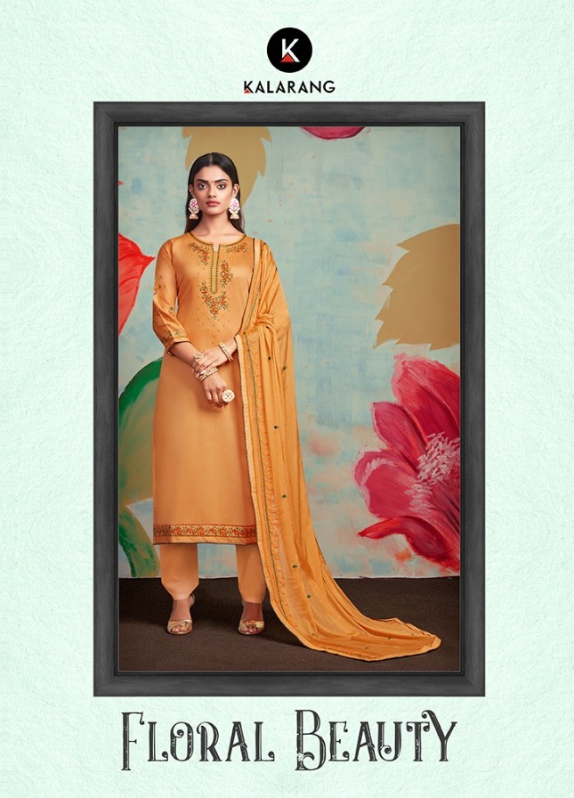 Floral Beauty By Kalarang Jam Silk Cotton Embroidery Suits Designs Online Store