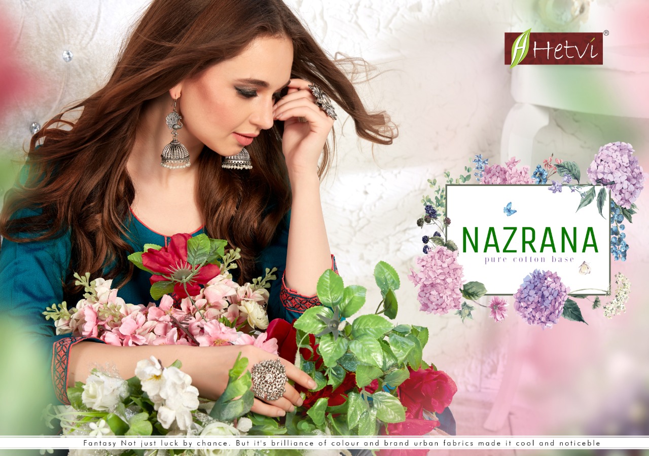 Hetvi Nazrana Silk Formal Wear Kurti Collection