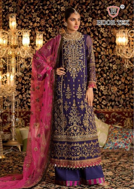 Hoor Tex Nafiza Colour Gold Vol 12 16008 Design Pakistani Suits