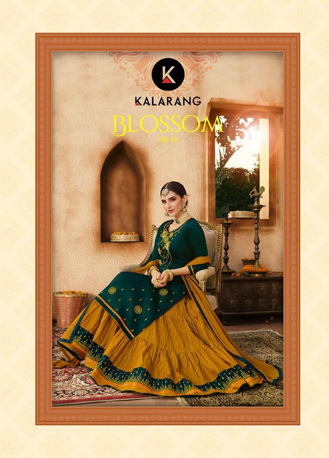 Kalarang Blossom Vol 10 Jam Silk Cotton Lehenga Style Salwar Kameez