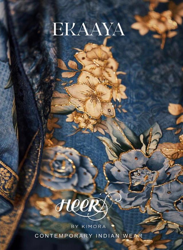 Kimora Ekaaya Heer Vol 61 Muslin Digital Printed Handwork Salwar Suit