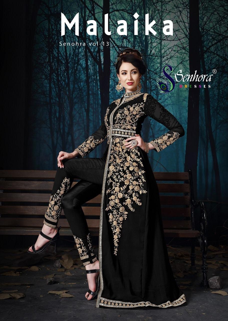 Malaika Vol 13 By Senhora Georgette Embroidery Good Looking Salwar Suit